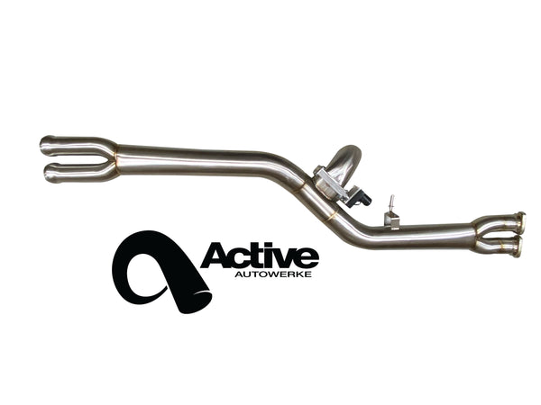 F8X BMW M3 & M4 Single Mid Pipe includes Active F-brace
