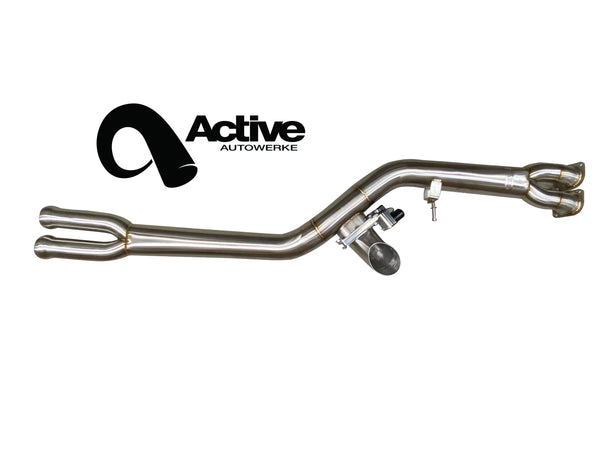 F8X BMW M3 & M4 Single Mid Pipe includes Active F-brace