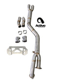 Active Autowerke G87 M2 Signature single mid-pipe with G87-brace and $90 fixed price shipping in lower 48 states