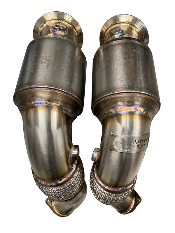 Active Autowerke S63 N63 Aflow Catted Downpipes | V8 BMW X5 M and X6 M X5 X6 550i 650i