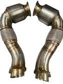 Active Autowerke S63 N63 Aflow Catted Downpipes | V8 BMW X5 M and X6 M X5 X6 550i 650i