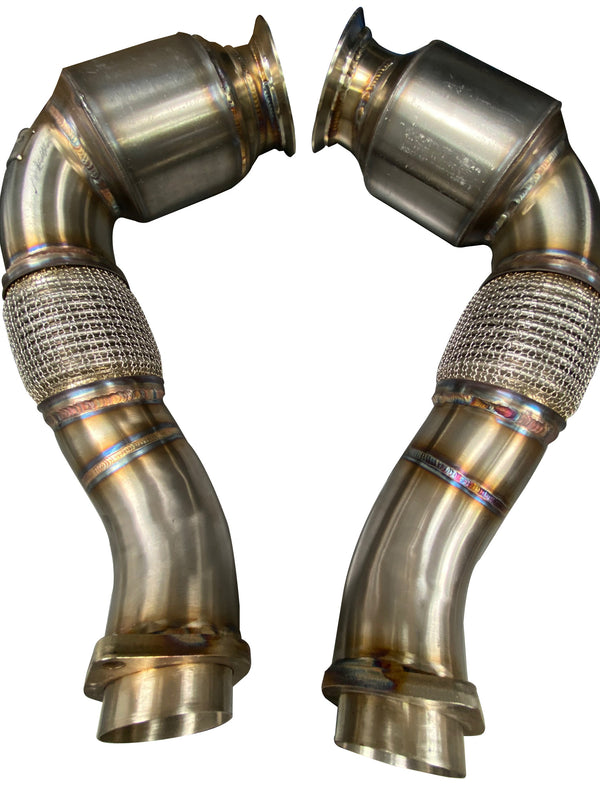 S63 N63 Catted Downpipes | V8 BMW X5 M and X6 M X5 X6 550i 650i