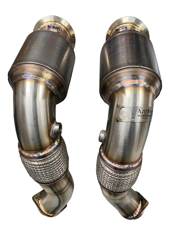 Active Autowerke S63 GESI F10 Catted Downpipes | V8 BMW M5 M6