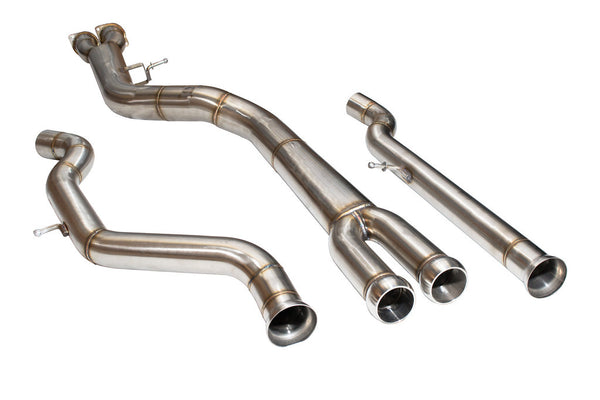 F8X BMW M3 & M4 Single Mid Pipe includes Active F-brace