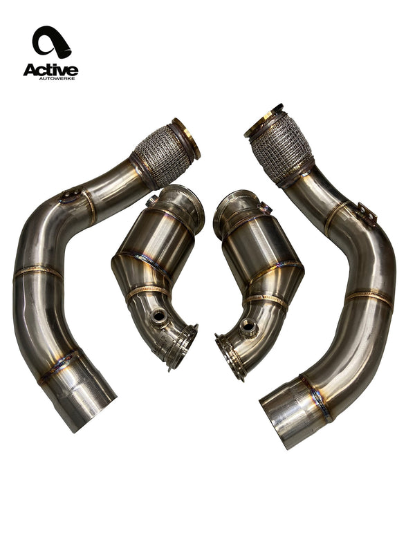 Active Autowerke F90 M5/M8 X5M/X6M Aflow Catted Downpipes