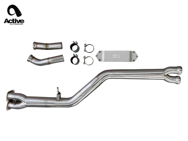 F87 BMW M2 Competition Mid Pipe includes Active F-brace