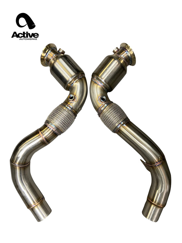 Active Autowerke S63 N63 Aflow Catted Downpipes | V8 BMW X5 M and X6 M X5 X6 550i 650i