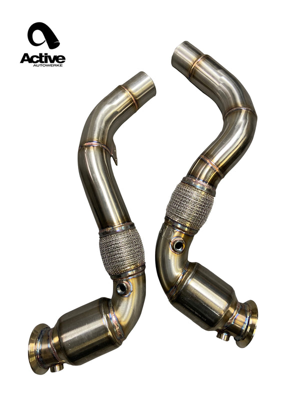 Active Autowerke S63 N63 Aflow Catted Downpipes | V8 BMW X5 M and X6 M X5 X6 550i 650i