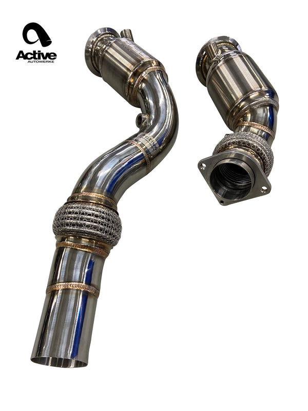 F8x BMW S55 M2C / M3 / M4 Downpipes w GESI G-Sport Cats