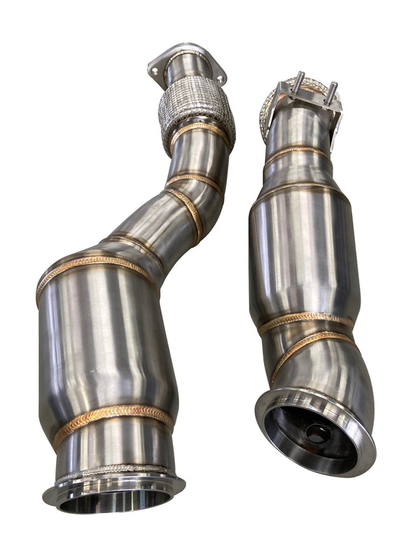 Active Autowerke BMW S58 F97/F98 X3M/X4M Downpipes w GESI CATs