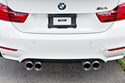 bmw m4 with active autowerke exhaust tips