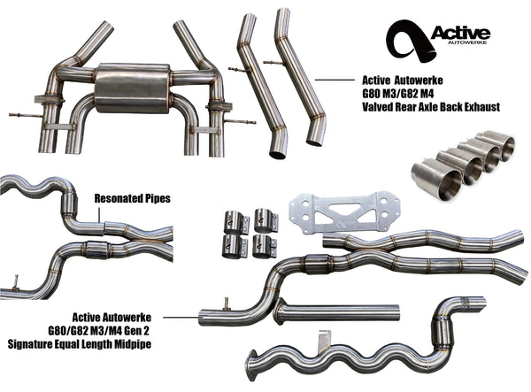 G80/G82 Exhaust Bundle Equal Length Resonated
