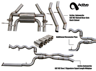 G87 M2 Exhaust Bundle Equal Length Resonated