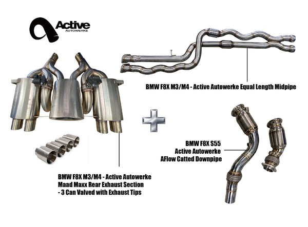 F80/F82 Exhaust Bundle AFlow Equal Length