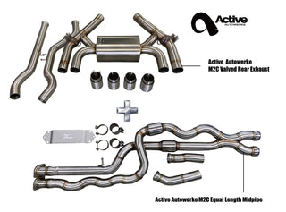 F87 M2C Exhaust Bundle Equal Length
