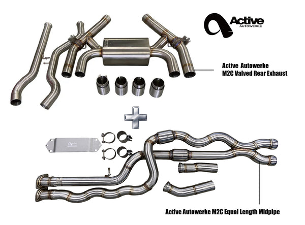 F87 M2C Exhaust Bundle Equal Length