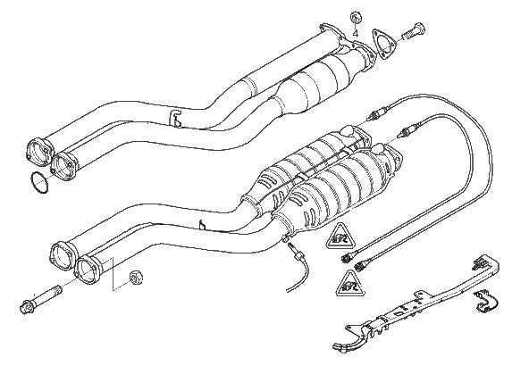 BMW E46 M3 Exhaust SECTION 1 with GESI ultra high flow catalysts