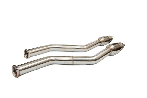 BMW E46 M3 Exhaust SECTION 1 with 100 CELL hi flow catalysts by BMW tuner Active Autowerke