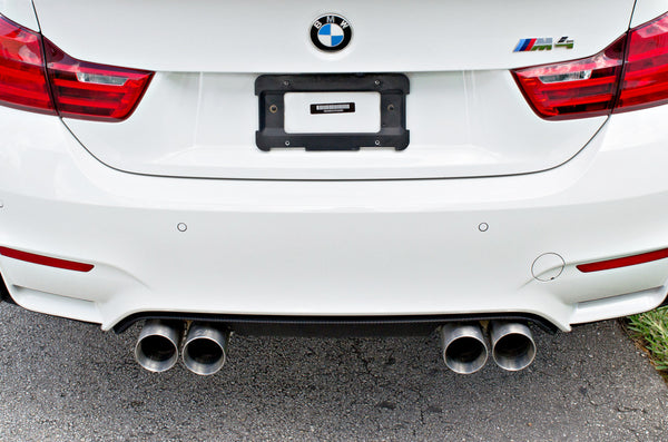 bmw m4 with active autowerke exhaust tips
